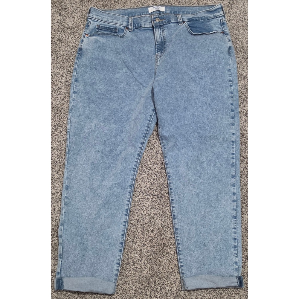 Levi's Stretch Jeans Light Wash Cuffed Hems Sz 12 W31